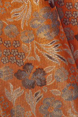 Image of Kanchipattu Mustard Yellow Tissue Brocade Saree