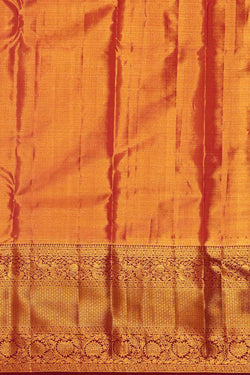 Image of Kanchipattu Golden Blue Tissue Brocade Saree