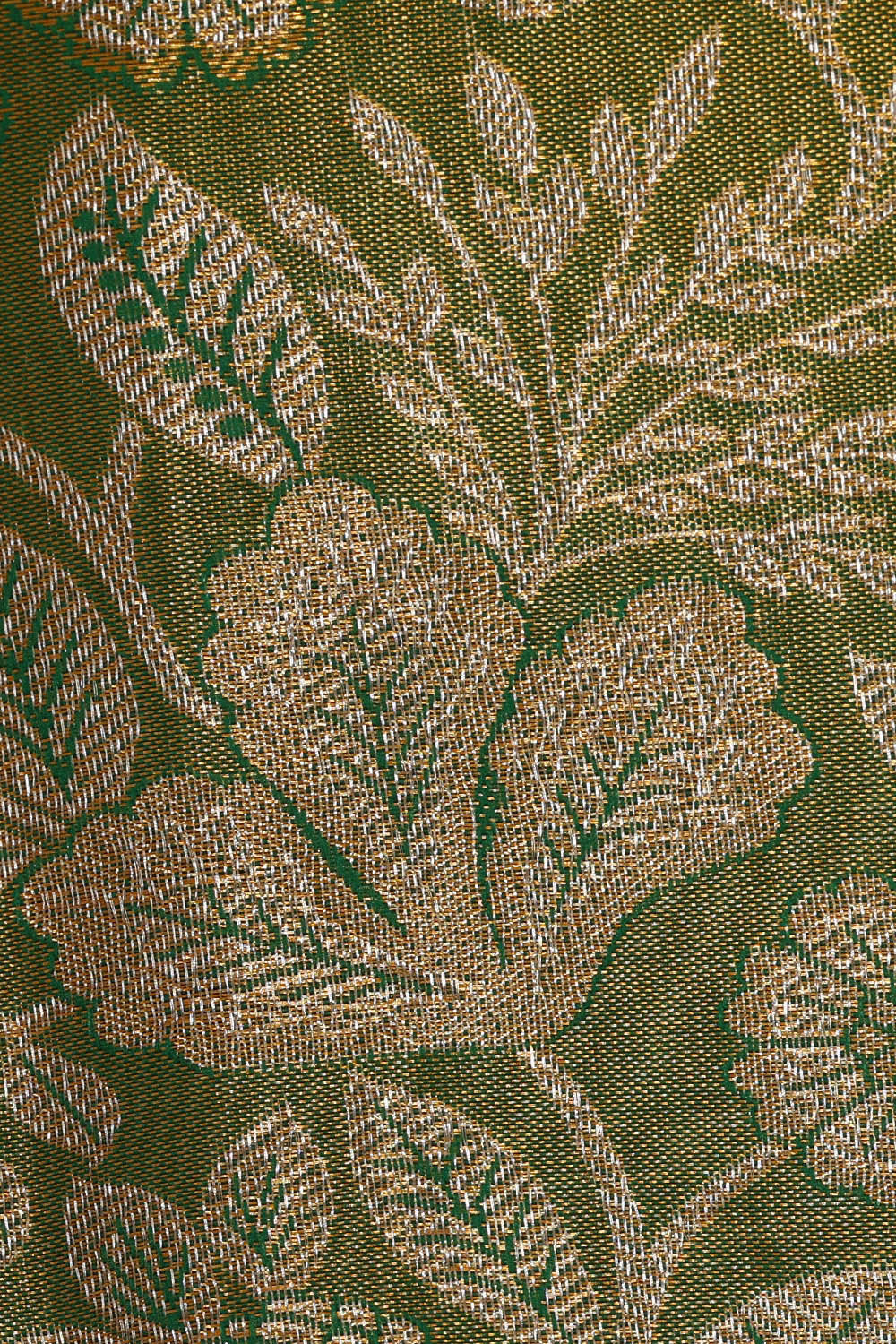 Kanchipattu Green Tissue Brocade Saree