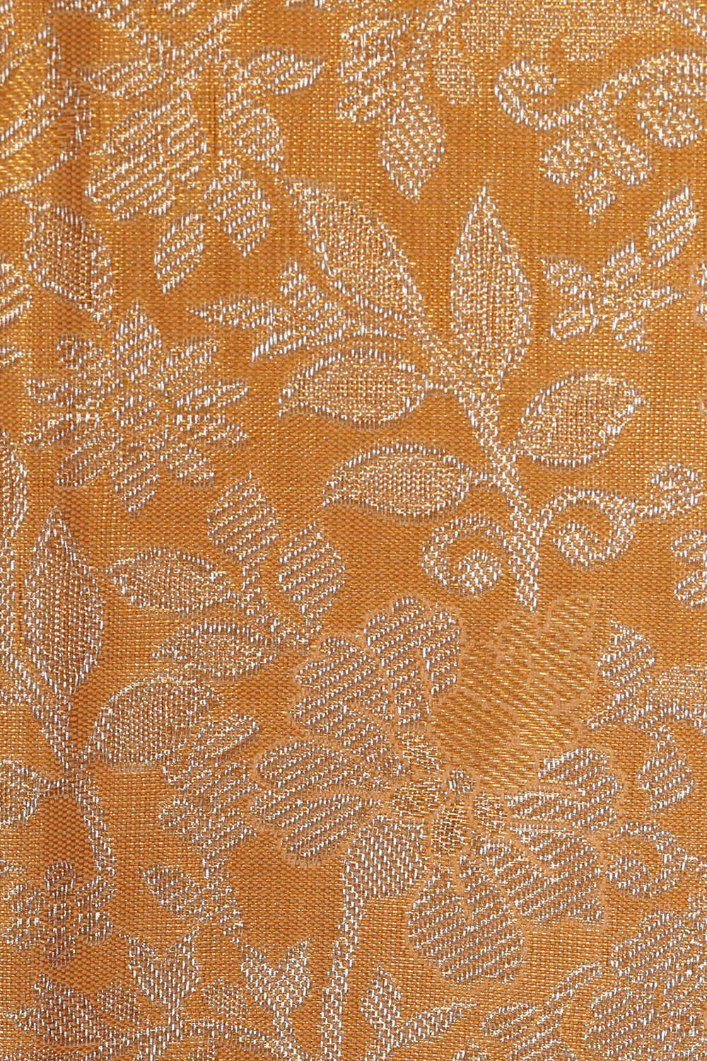 Kanchipattu Golden Cream Tissue Brocade Saree