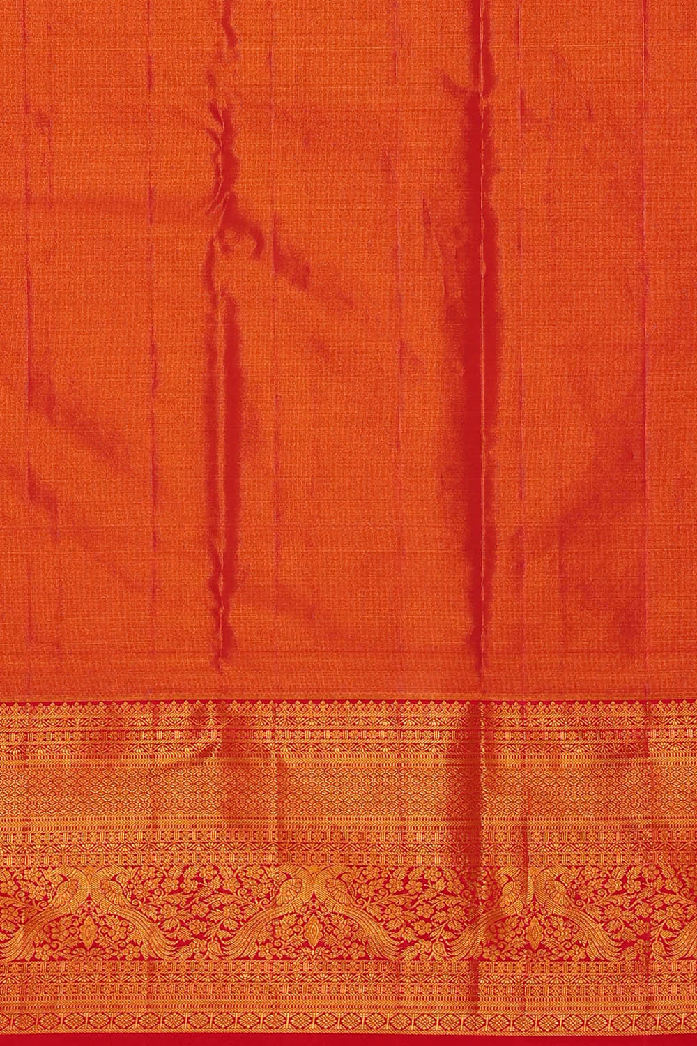 Kanchipattu Golden Cream Tissue Brocade Saree