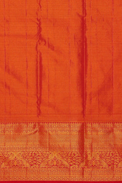 Image of Kanchipattu Golden Cream Tissue Brocade Saree