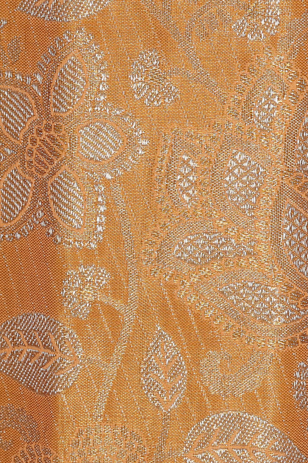 Image of Kanchipattu Golden Cream Tissue Brocade Saree