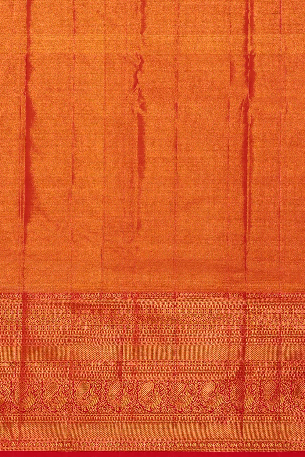 Kanchipattu Golden Cream Tissue Brocade Saree
