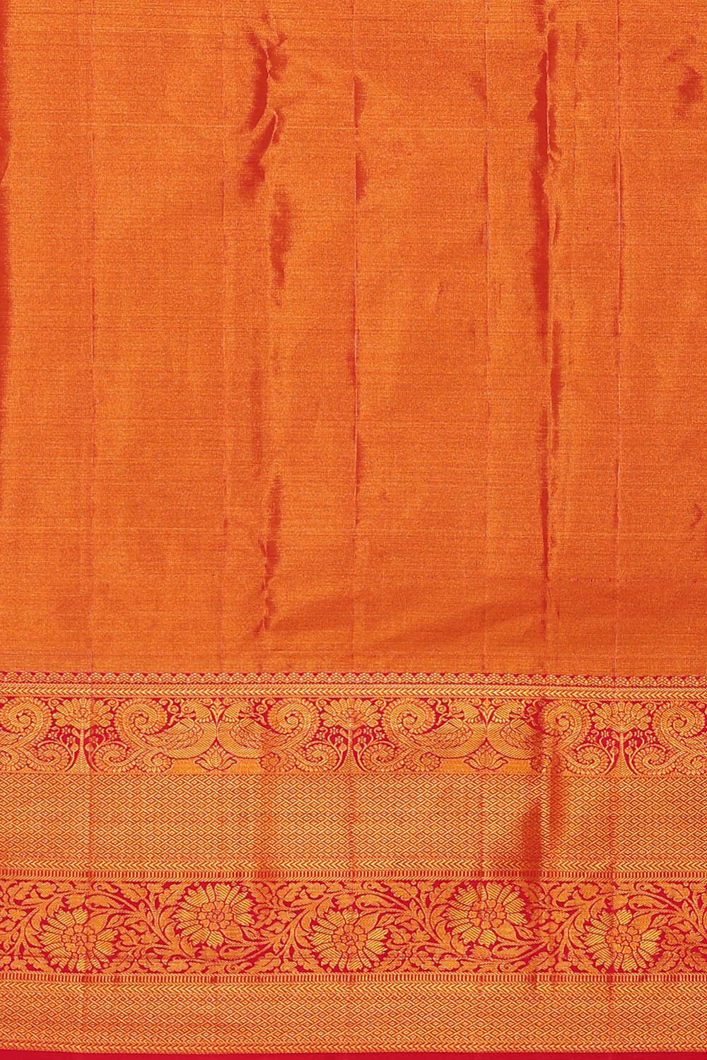 Kanchipattu Golden Violet Tissue Brocade Saree