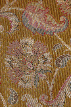 Image of Kanchipattu Mehndi Green Tissue Brocade Saree