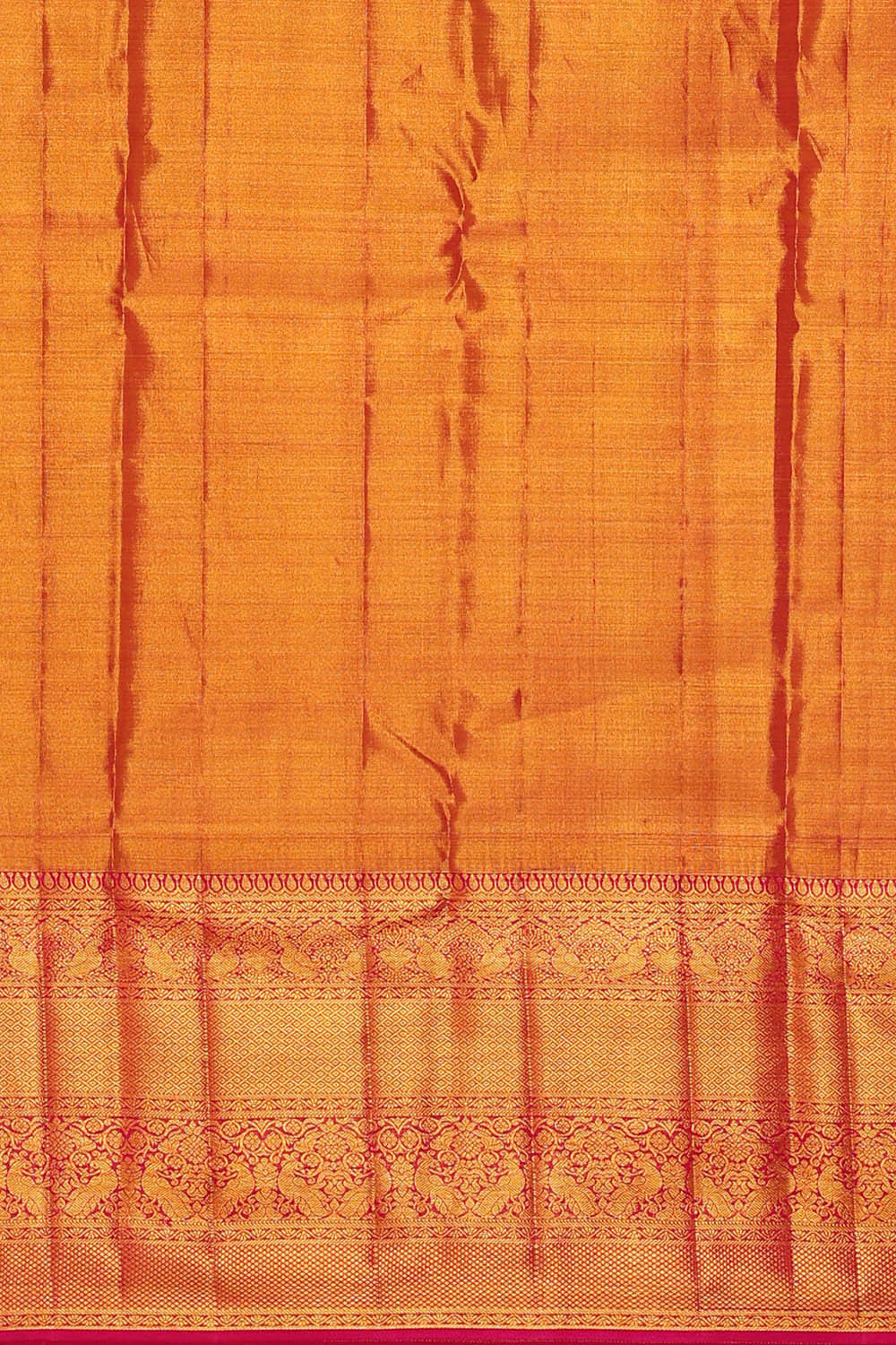 Image of Kanchipattu Pinkish Red Tissue Brocade Saree