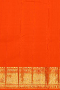 Image of Kanchipattu Orange Brocade Saree