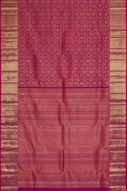 Image of Kanchipattu Magenta Brocade Saree