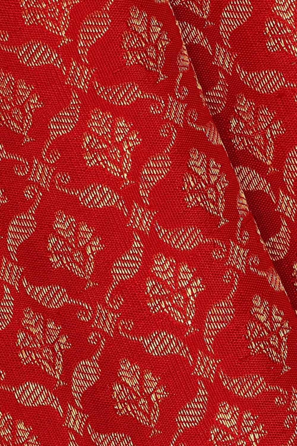Image of Kanchipattu Red Brocade Saree