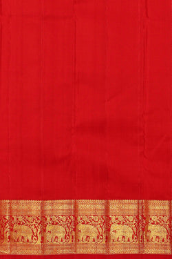 Image of Kanchipattu Bottle Green Brocade Saree