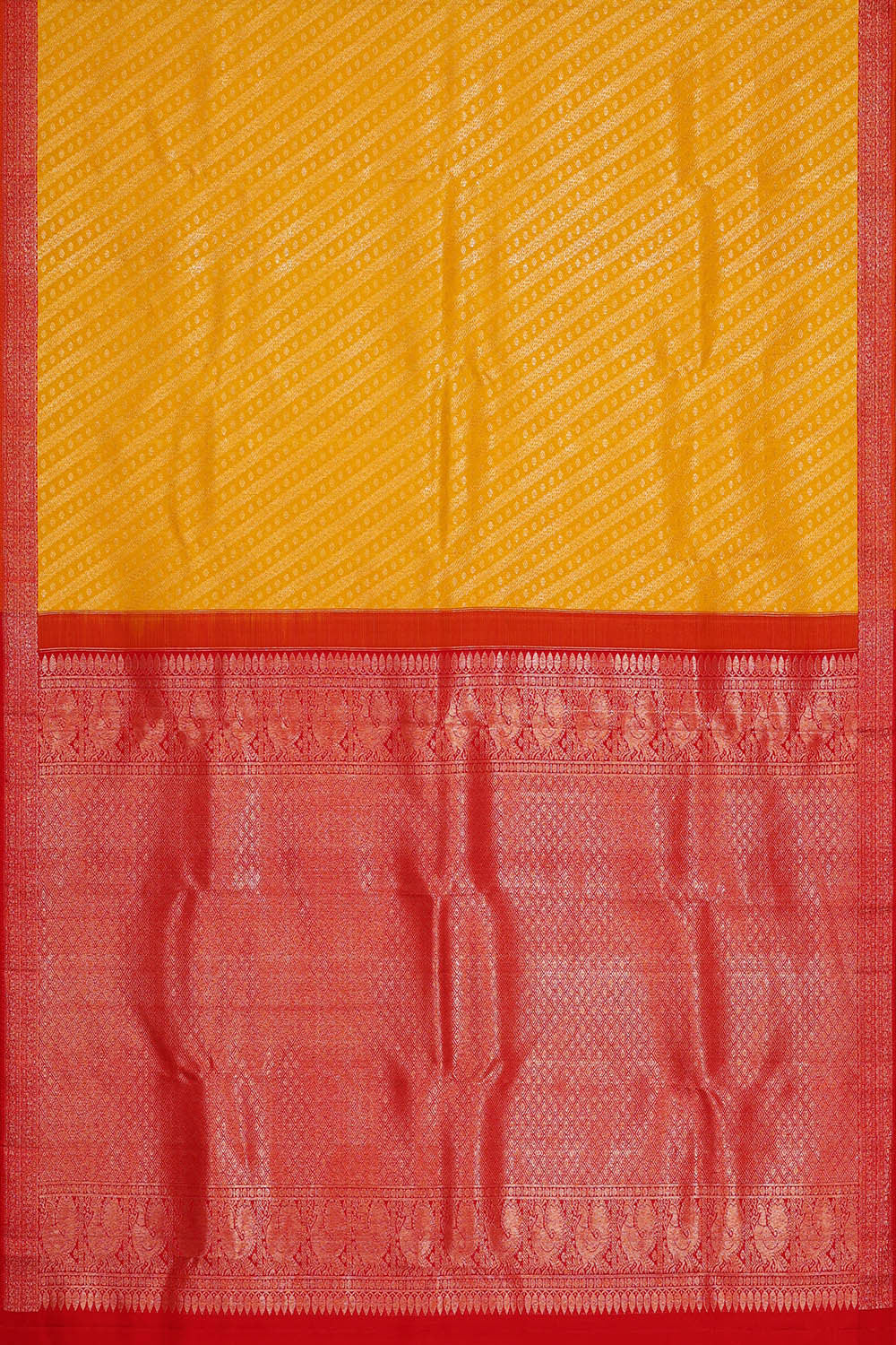 Kanchipattu Yellow Brocade Saree