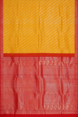 Image of Kanchipattu Yellow Brocade Saree