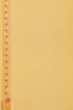 Image of Banarasi Kora Yellow Saree