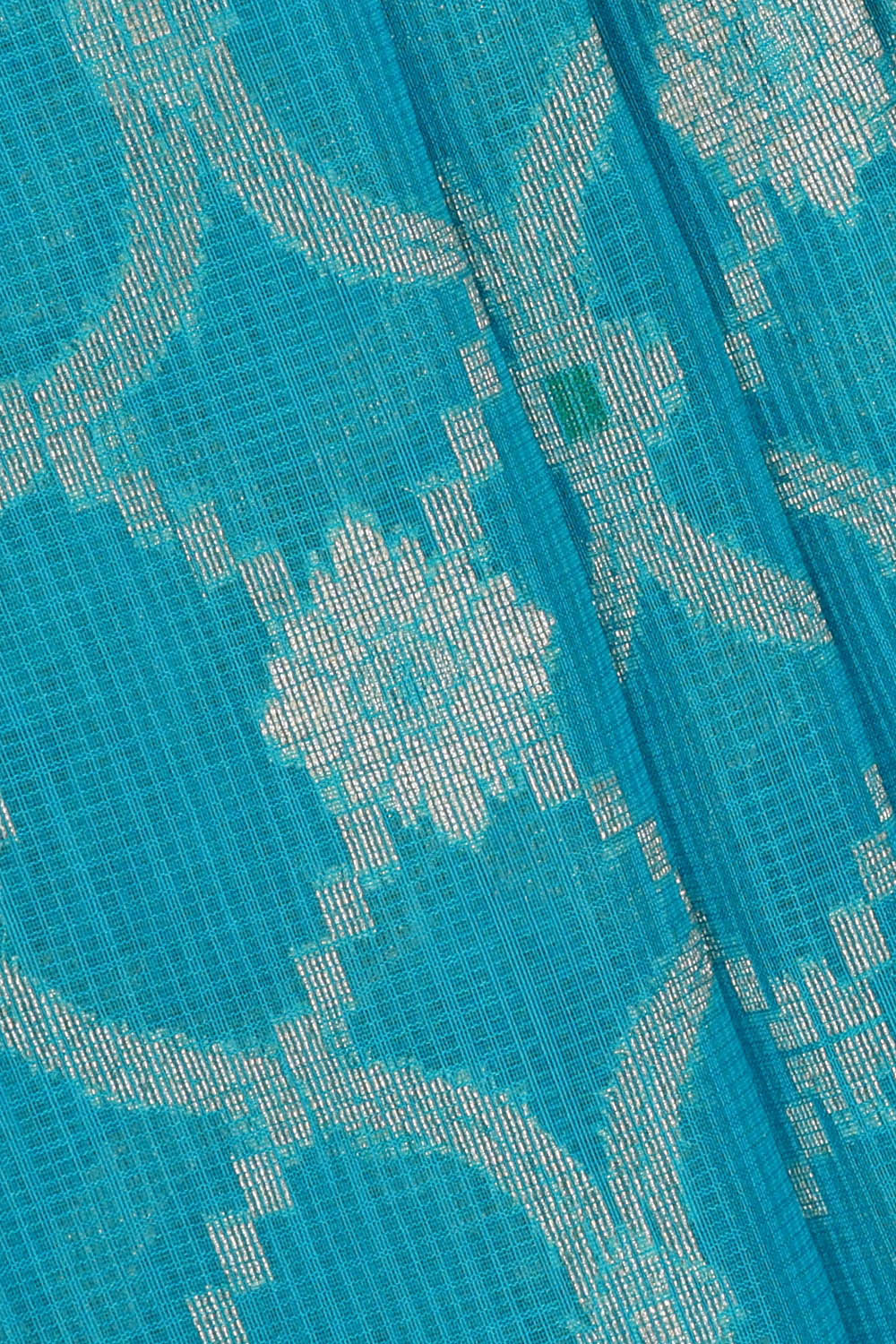 Image of Banarasi Kora Sky Blue Saree