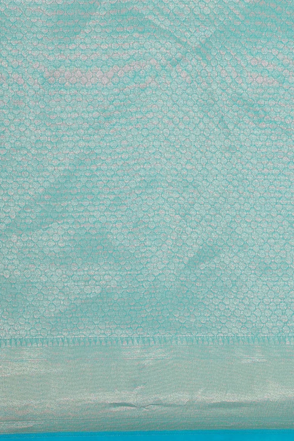 Image of Banarasi Kora Sky Blue Saree