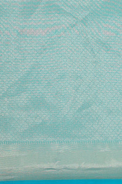 Image of Banarasi Kora Sky Blue Saree