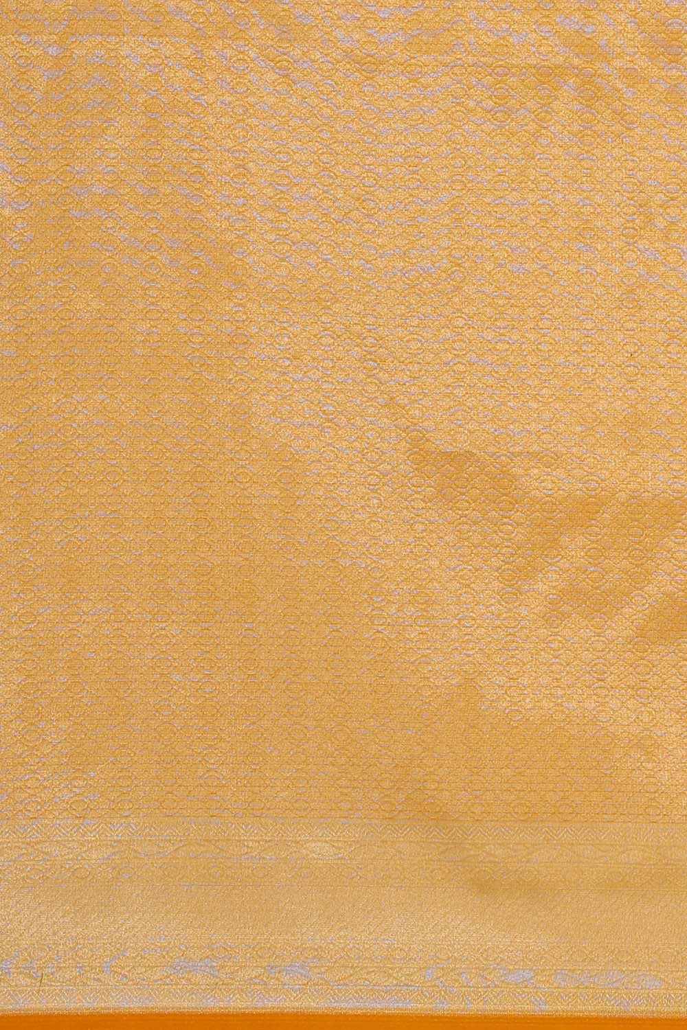 Banarasi Kora Mustard Yellow Saree