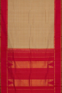 Image of Arani Silk Cream Saree