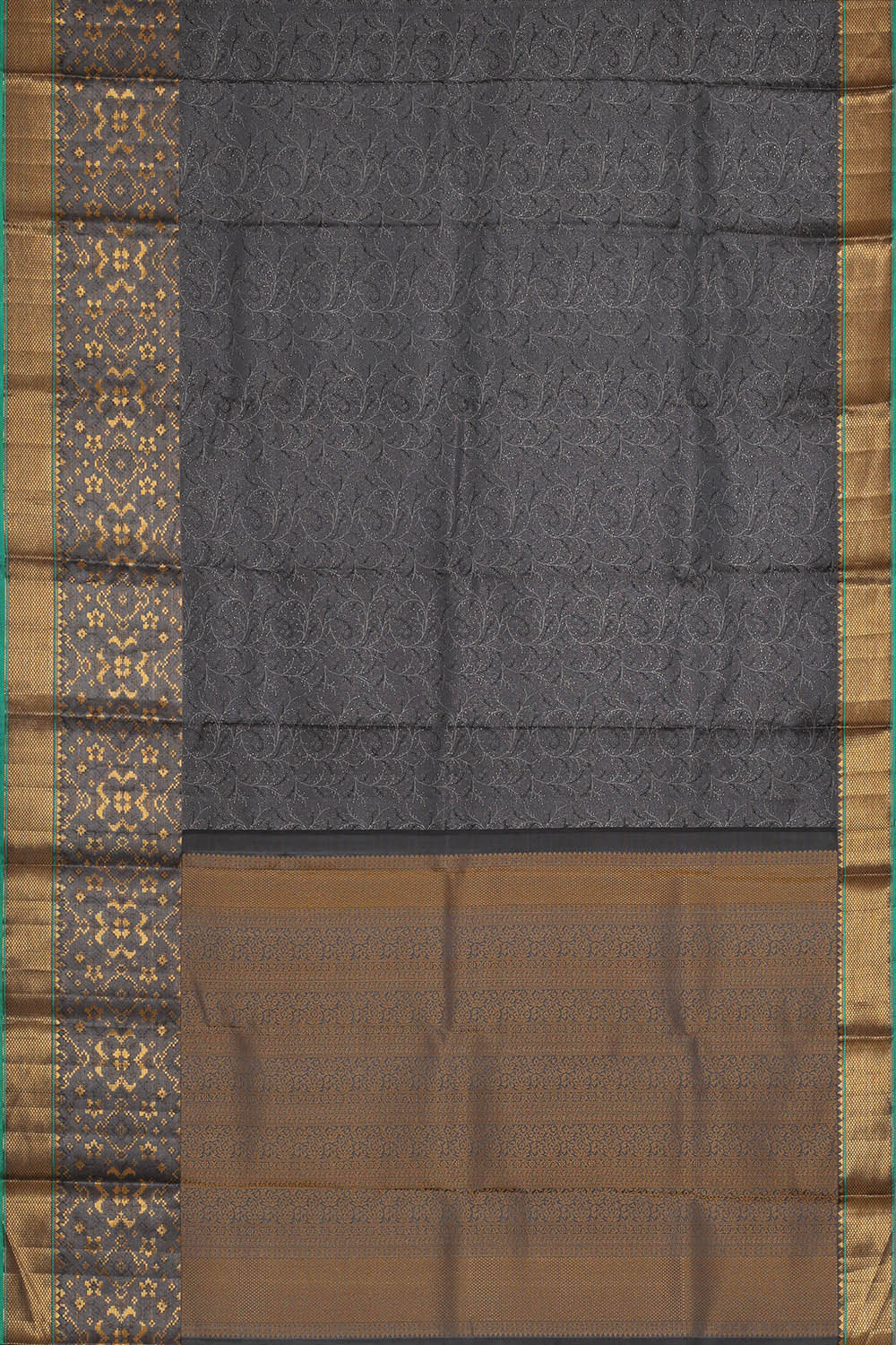 Arani Silk Dark Grey Saree