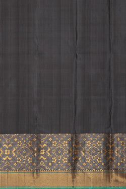 Image of Arani Silk Dark Grey Saree