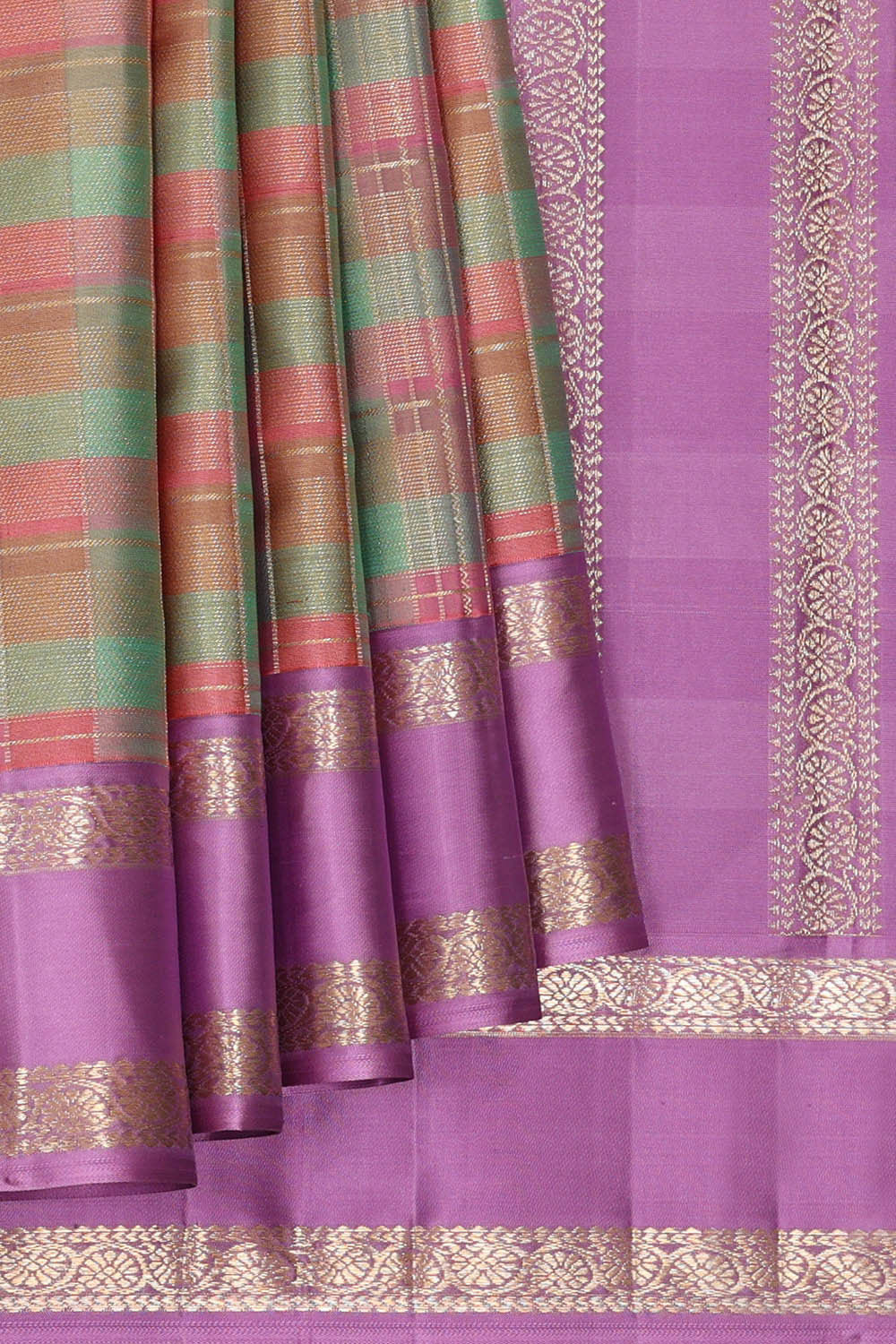 Arani Silk Multicolour Saree