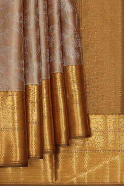 Image of Arani Silk Brown Saree