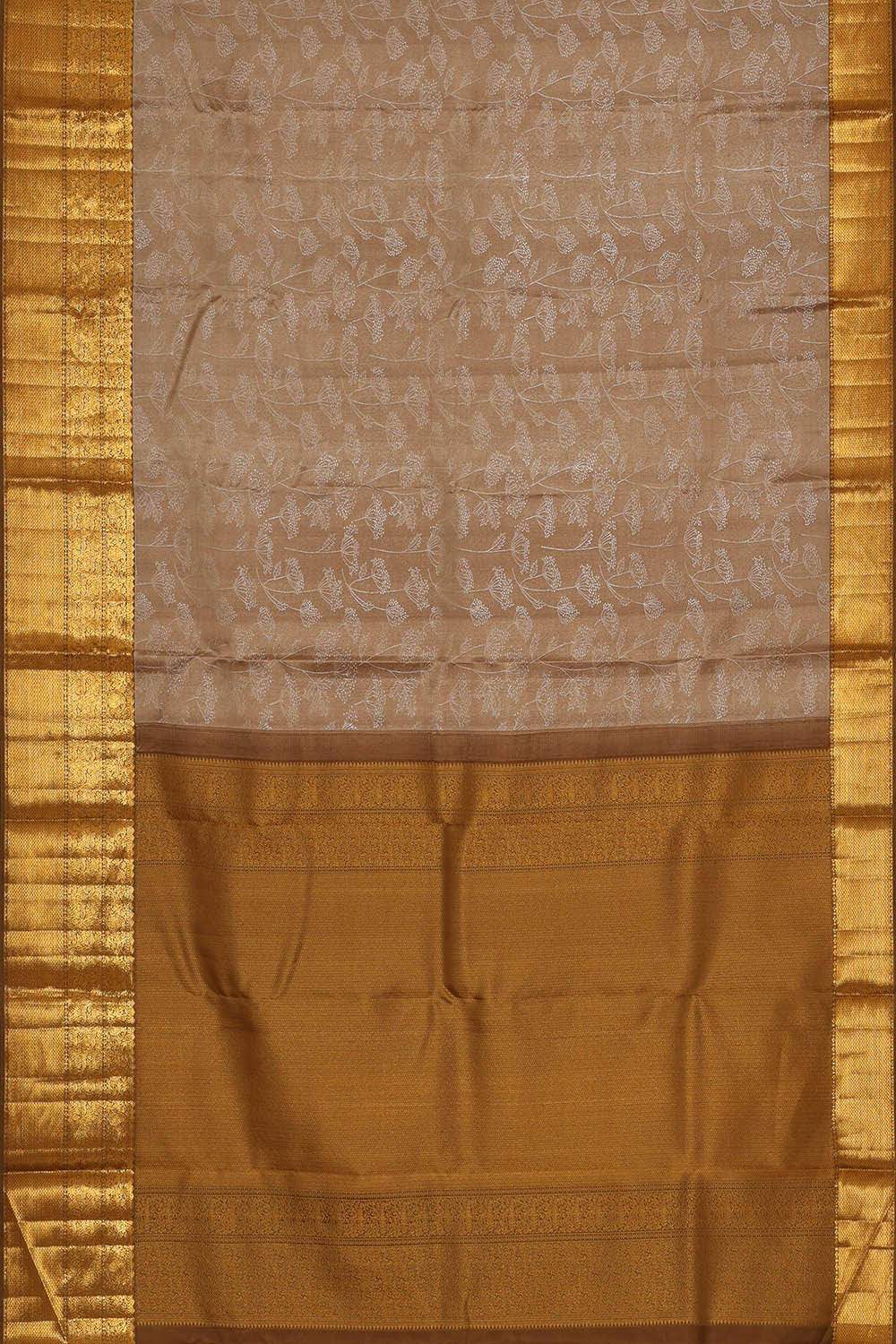 Arani Silk Brown Saree