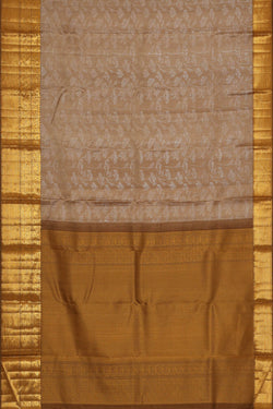 Image of Arani Silk Brown Saree