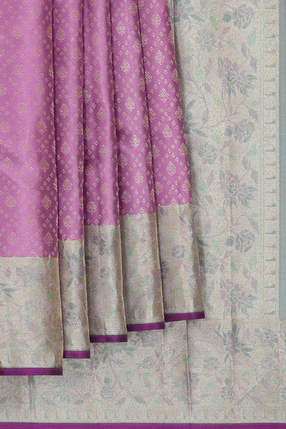 Arani Silk Lavender Pink Saree
