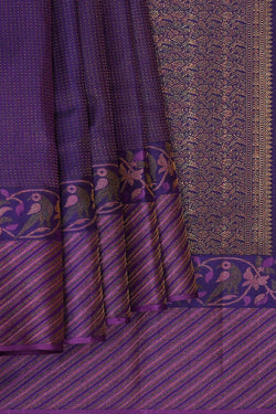 Image of Arani Silk Violet Blue Saree