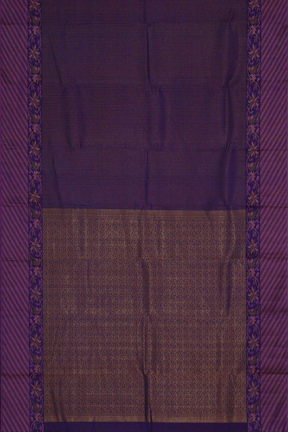 Arani Silk Violet Blue Saree