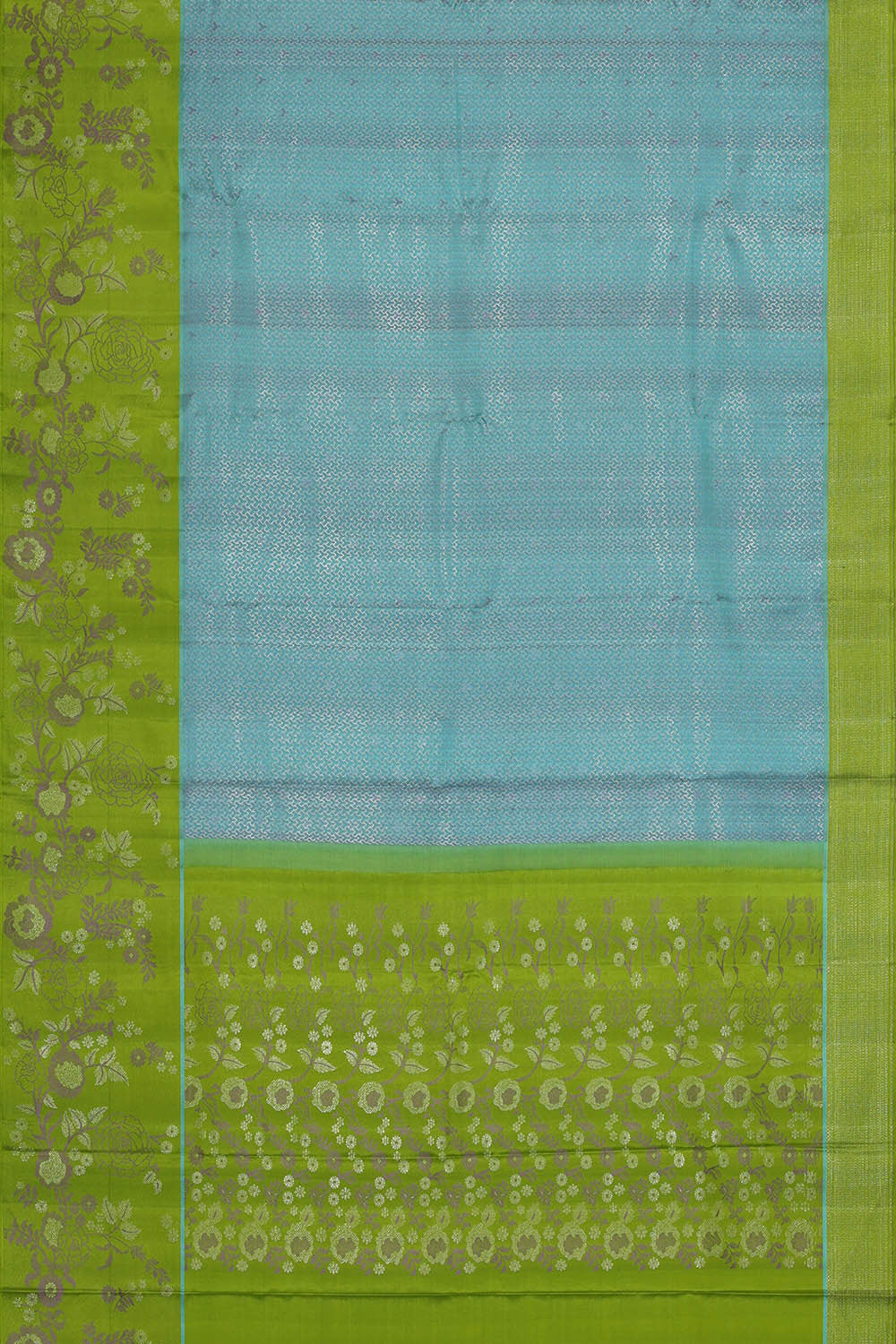 Image of Arani Silk Sea Blue Saree