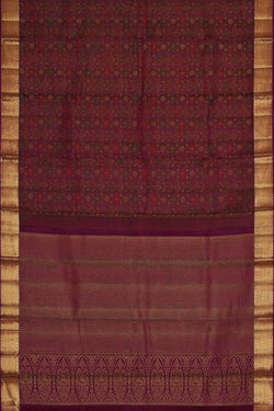 Image of Arani Silk Deep Wine Saree