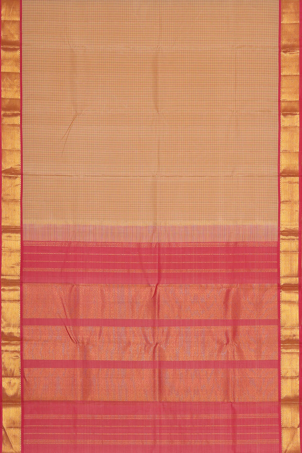 Arani Silk Cream Saree