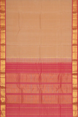 Image of Arani Silk Cream Saree