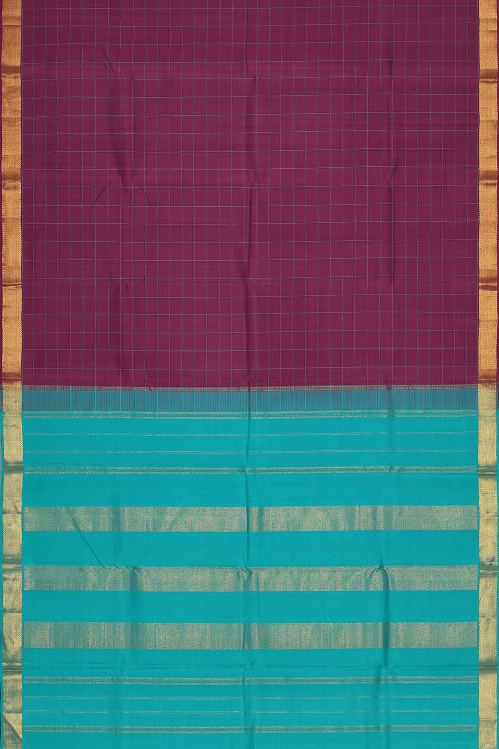 Image of Arani Silk Dark Magenta Saree