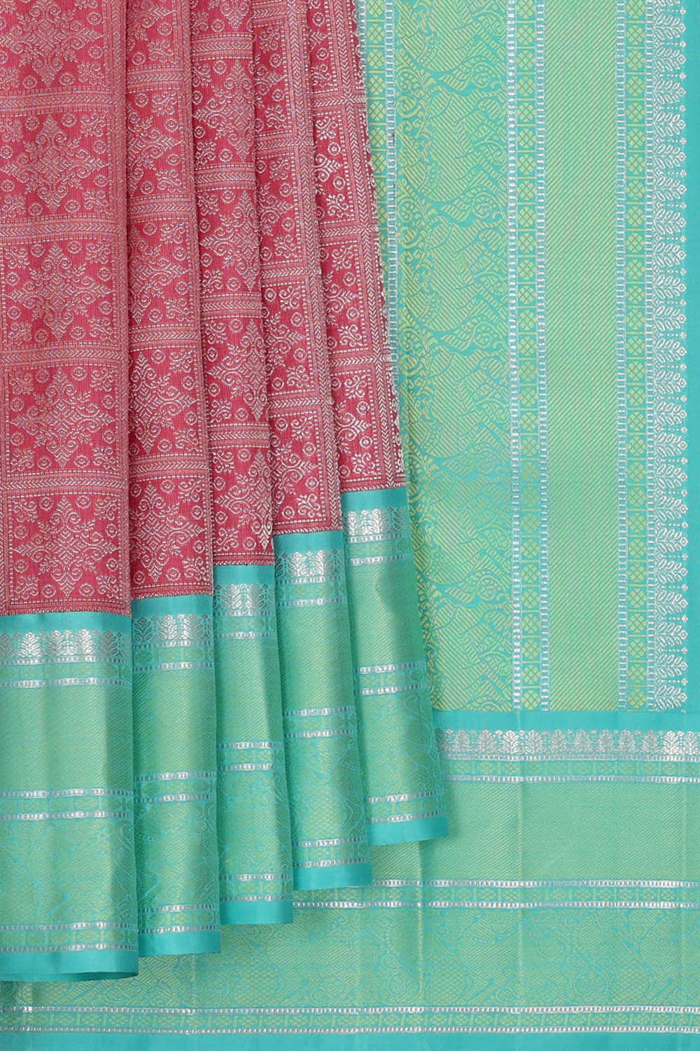 Arani Silk Light Red Saree