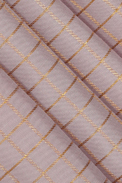 Image of Arani Silk Creamy Mauve Saree