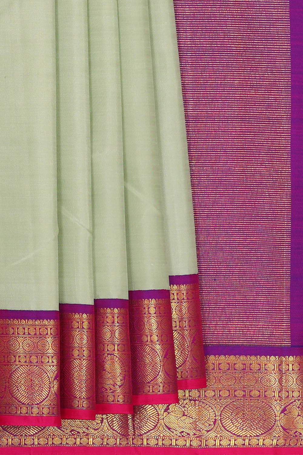 Arani Silk Light Pista Green Saree