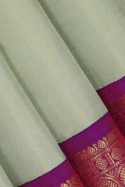 Image of Arani Silk Light Pista Green Saree