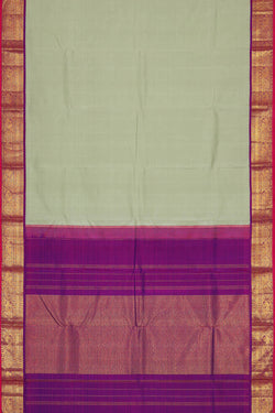 Image of Arani Silk Light Pista Green Saree