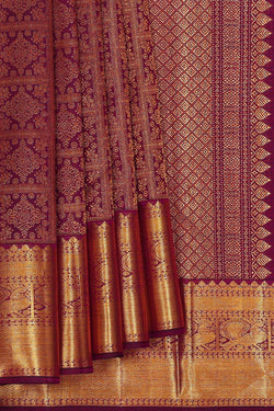 Image of Arani Silk Deep Wine Saree