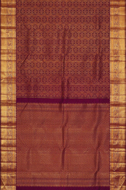 Image of Arani Silk Deep Wine Saree