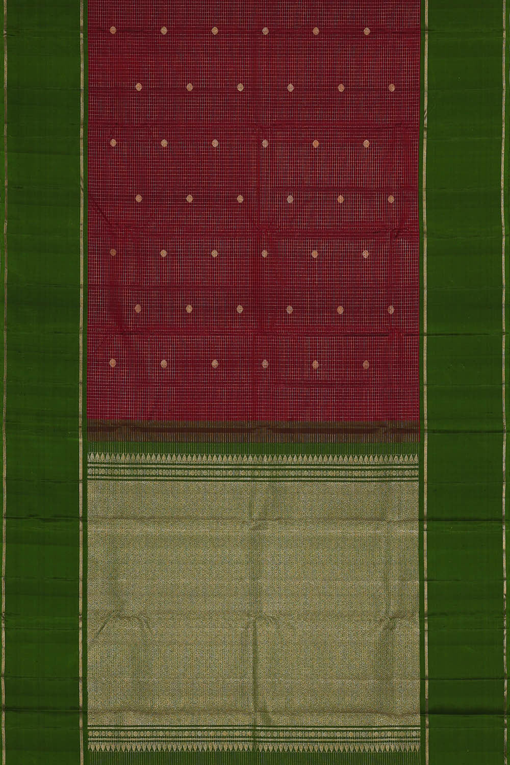Arani Silk Maroon Saree