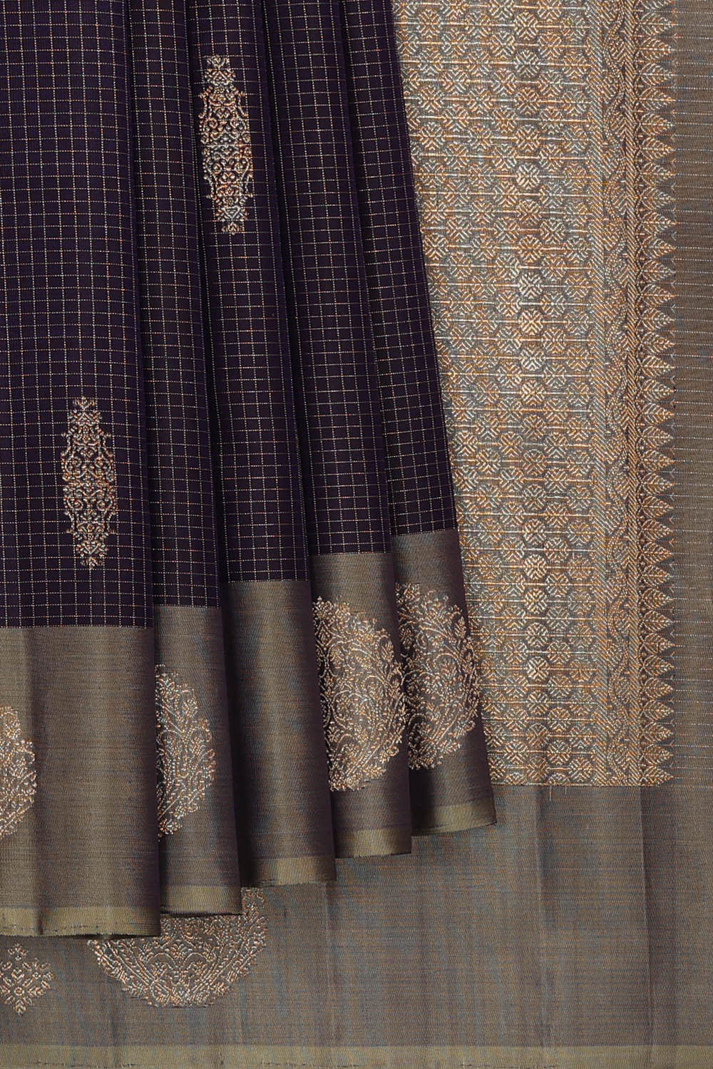 Arani Silk Navy Blue Saree