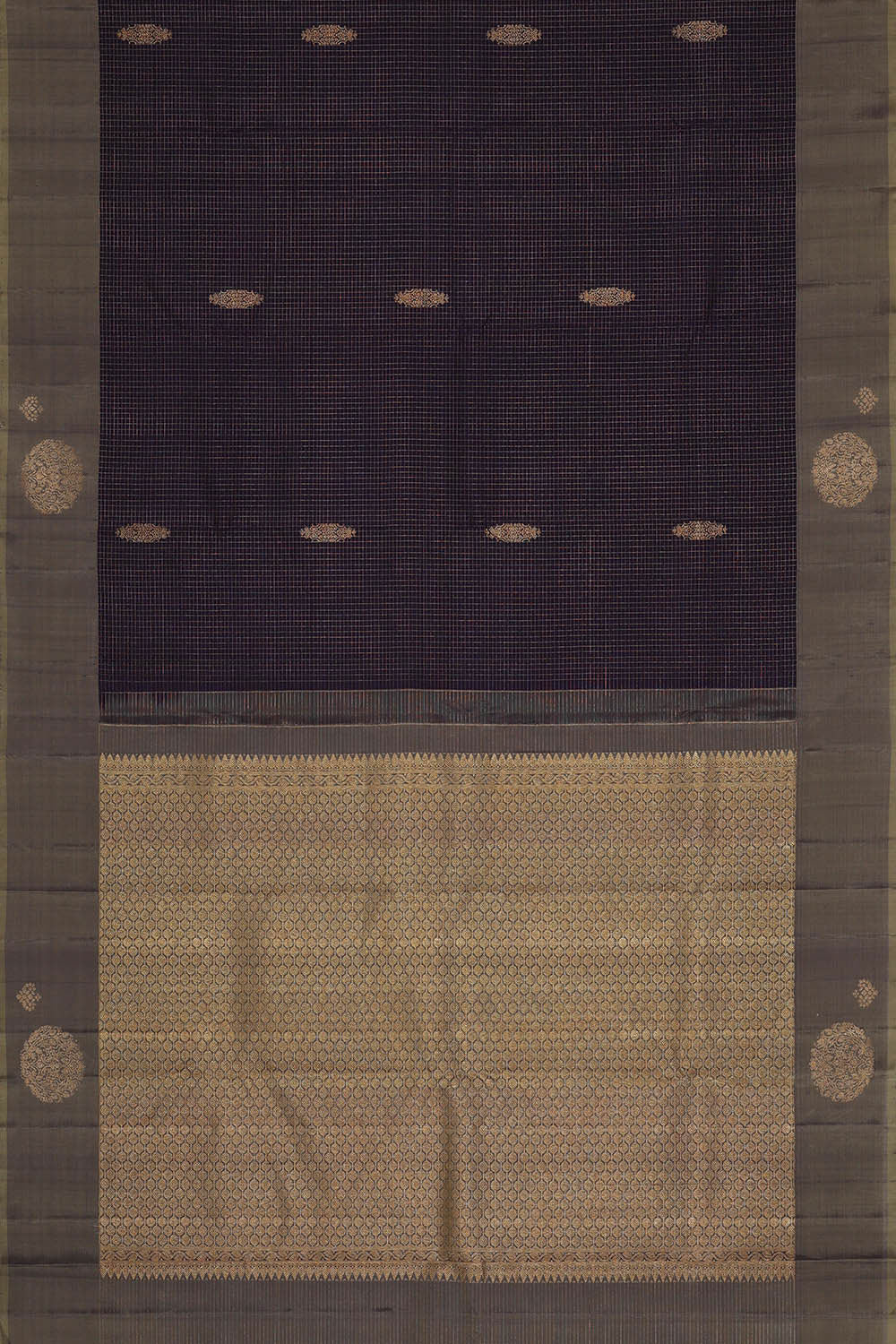 Arani Silk Navy Blue Saree