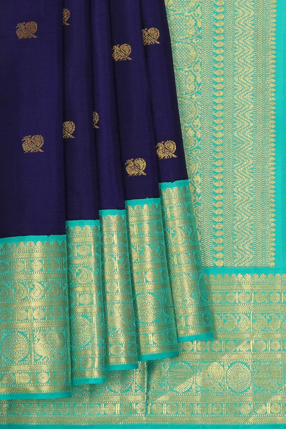Arani Silk Dark Blue Saree