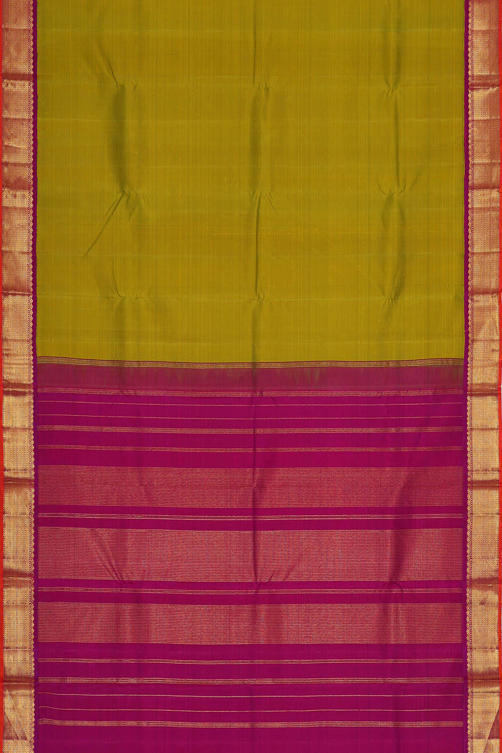 Arani Silk Parrot Green Saree
