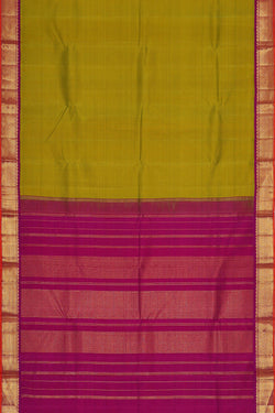 Image of Arani Silk Parrot Green Saree